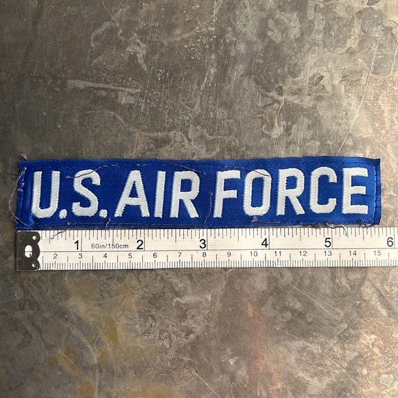 U.S. AIR FORCE blue tape patch, vintage - Picture 7 of 9